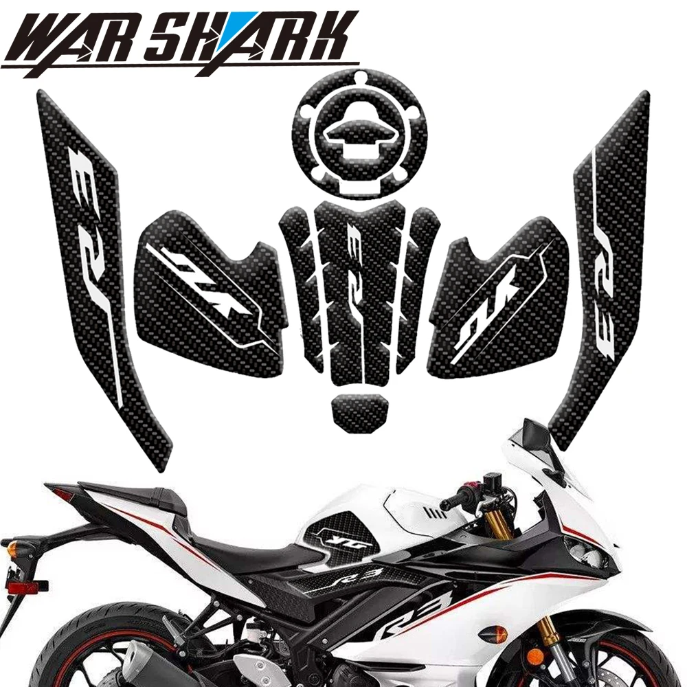 Противоскользящая накладка на бак мотоцикла для Yamaha YZF R3 YZFR3 2019 2020 наклейка с