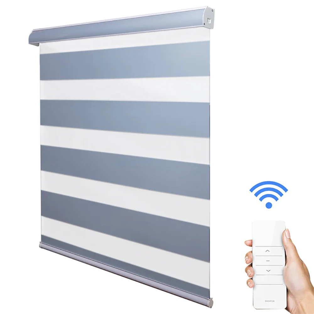 100% затемняющие жалюзи ручная/моторизованная Зебра двухслойные лучшее качество -