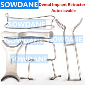 1 шт., Ретрактор из нержавеющей стали для зубного импланта
