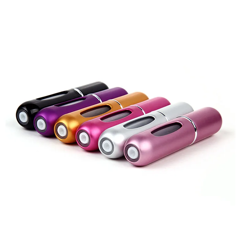 

5ml Travel Perfume Bottle Portable Mini Refillable Spray Bottle Perfume Bottles Cosmetic Aluminum Containers Mist Spray Bottle