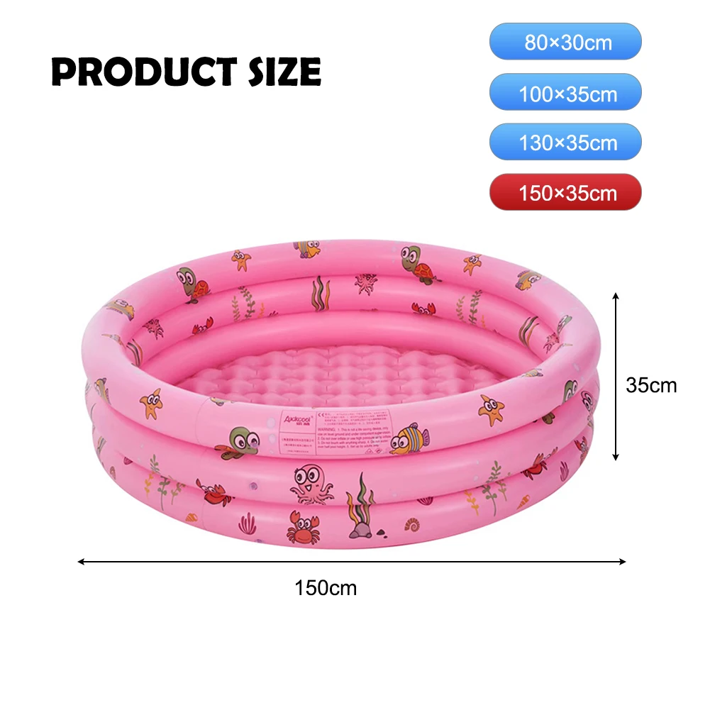 

Inflatable Swimming Pool Paddling Pool Children Cartoon Bath Tub Swim Pool Baby Kids Basin Ocean Ball Pool Sport Water Play Toys