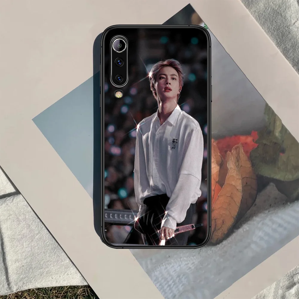 

Bangtan Boys kpop Kim Seok Jin Phone case For Xiaomi Mi note 10 A3 9 MAX 3 A2 8 9 Lite Pro ultra black Coque Soft Cover Tpu