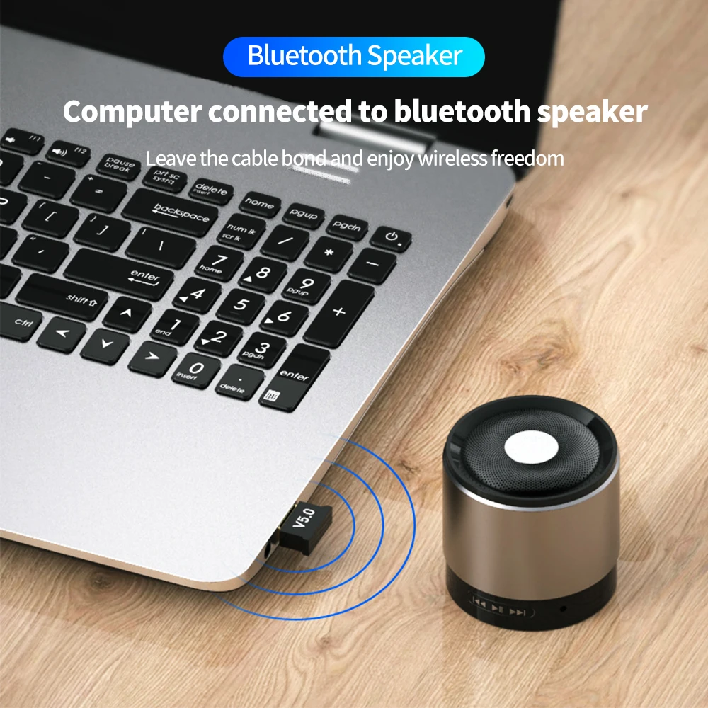 bluetooth адаптер v5 0 с usb портом и поддер