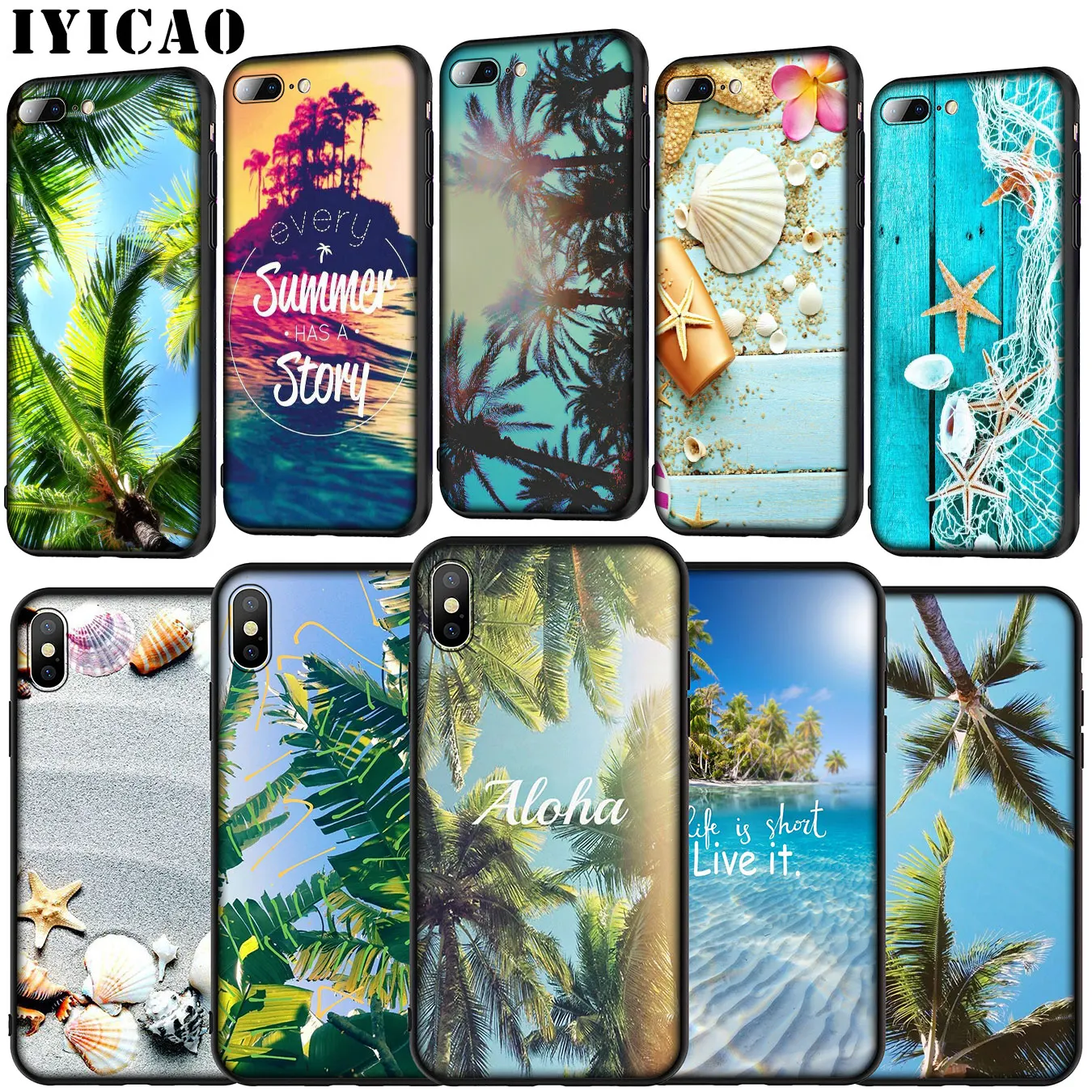 Мягкий силиконовый чехол IYICAO для iPhone 11 Pro XR X XS Max 6 6S 7 8 Plus 5 SE |