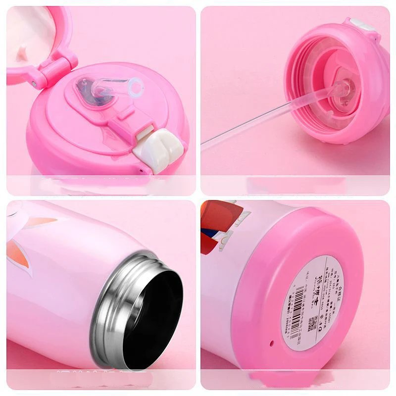 316 вакуумная фляжка из нержавеющей стали для детей подарки милый кролик термос