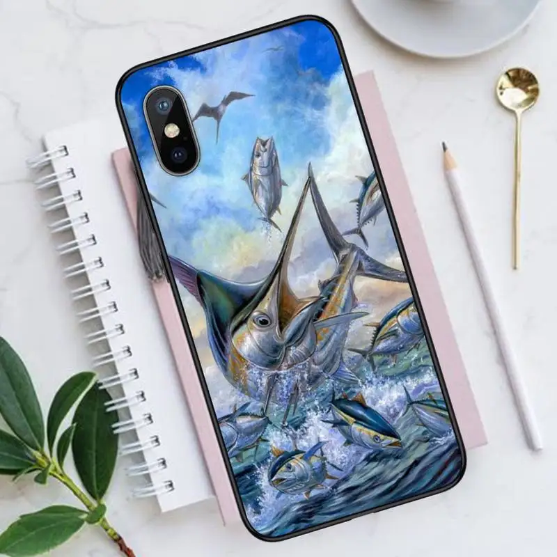 

Hunting Fishing art fish Phone Case for iPhone 11 12 mini pro XS MAX 8 7 6 6S Plus X 5S SE 2020 XR