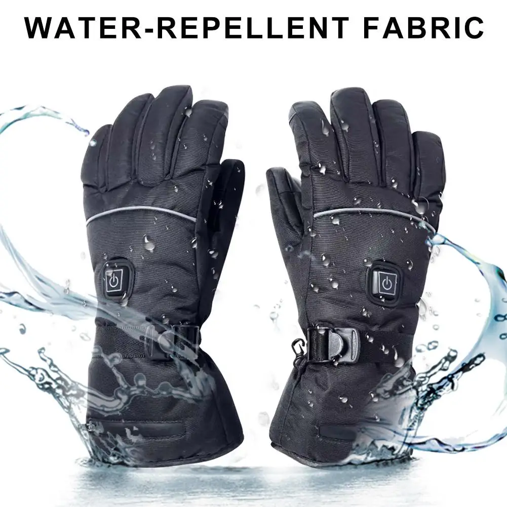 Зимние Термические перчатки водонепроницаемые с электрическим подогревом 3200 мА