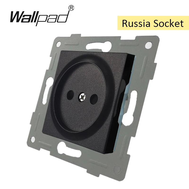 Russia Socket DIY ЕС функциональный ключ для модуля переключатель и гнездо с когтями крепления задней Wallpad L6 серии - Цвет: Russia Socket