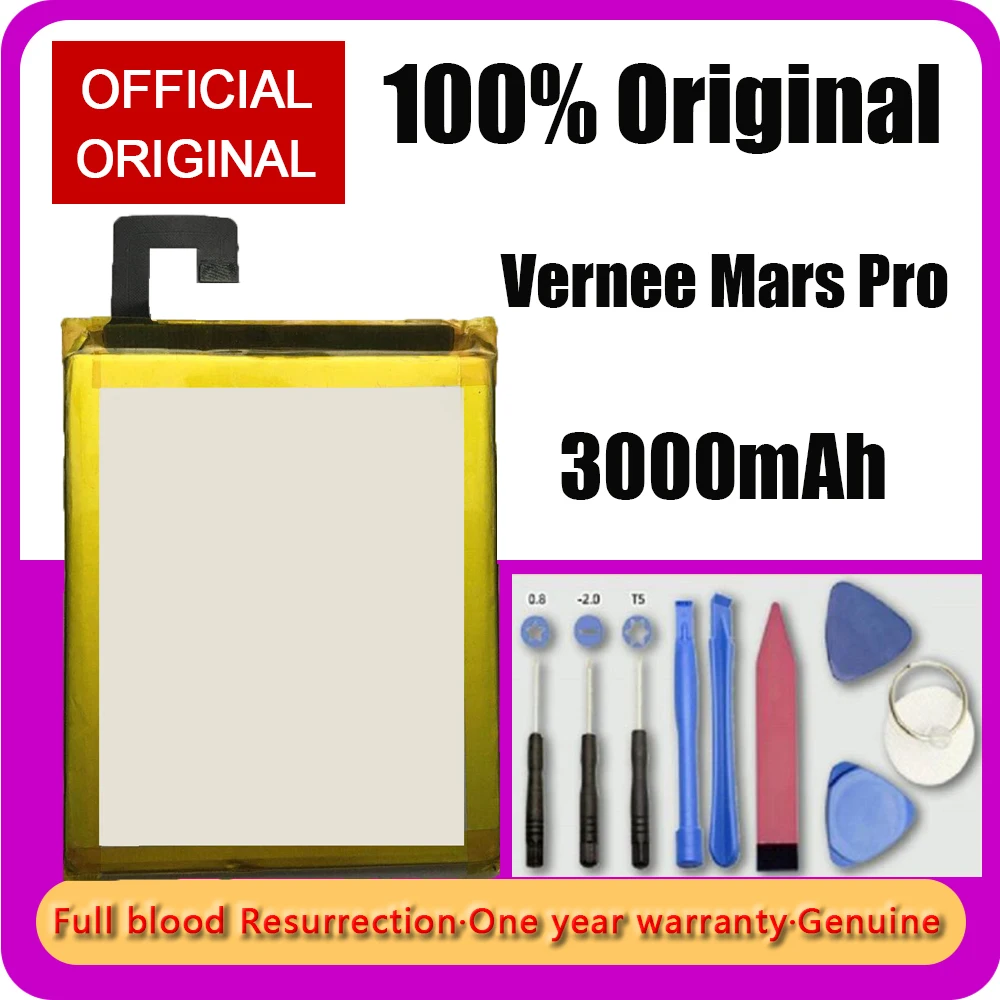 

New 3000mAh for Vernee Mars Pro 5.5inch Smart Cell Mobile Phone Back Up Batteries Replacement Li-ion Battery +In Stock