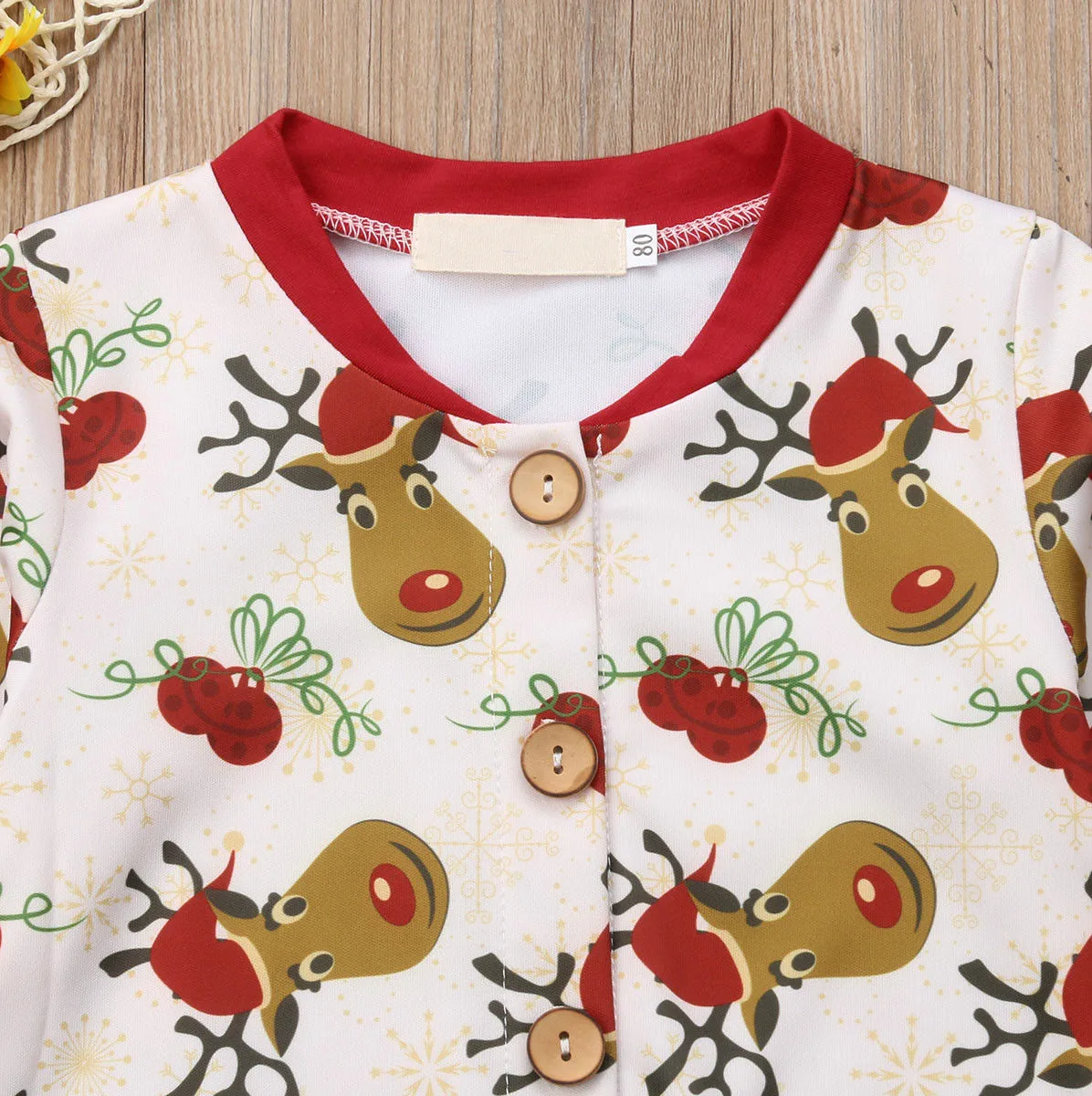 XMAS Infant Baby Boy Girl Romper Jumpsuit Playsuit One Piece Costume Spring Autumn New Arrival Warm Clothes | Детская одежда и