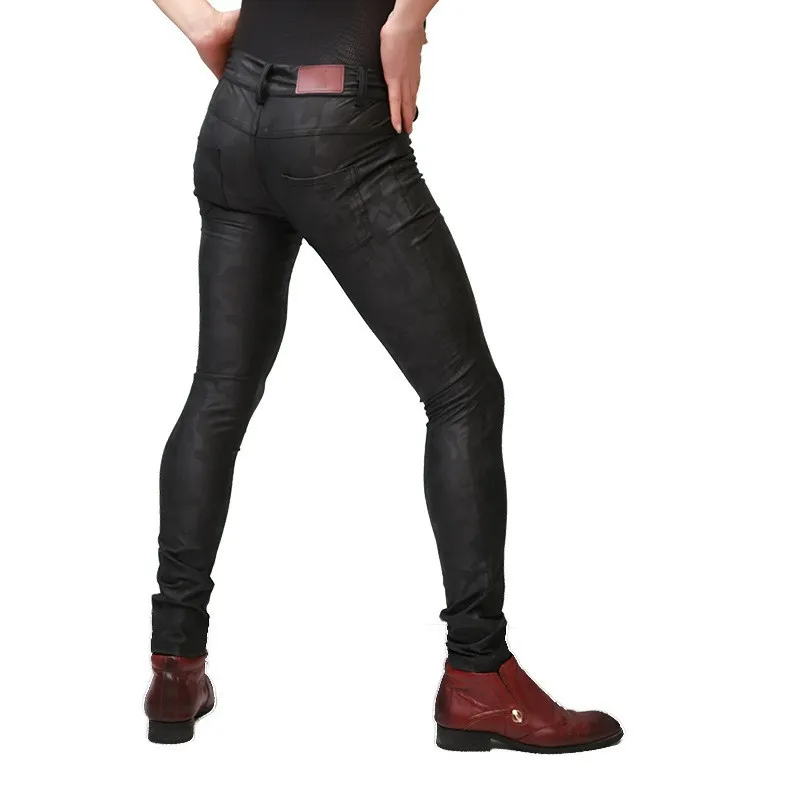 Летние мужские сексуальные узкие брюки-карандаш тонкие эластичные длинные брюки