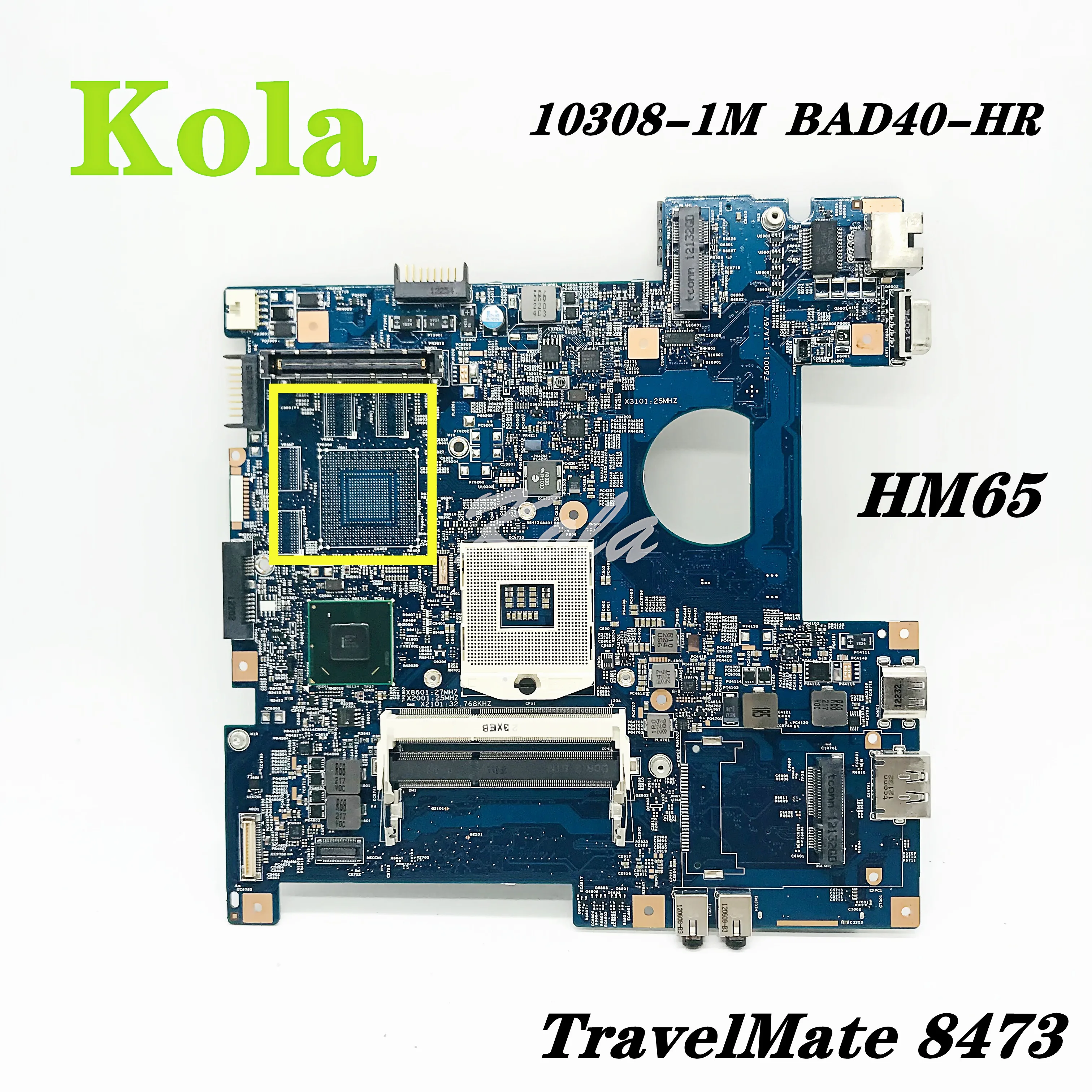 Фото 10308-1M Φ MB 488.4np01.01m MB.V4Q01.001 для материнской платы Acer TravelMate 8473 Intel DDR3 HM65 Материнская