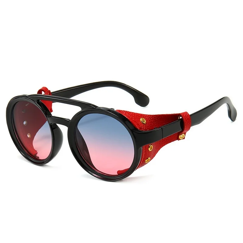 

Male Female Brand Designs Driving Glasses Round Frame Punk Sunglasses Classic Full Frame Sunglasses UV400 Shades Eyewear