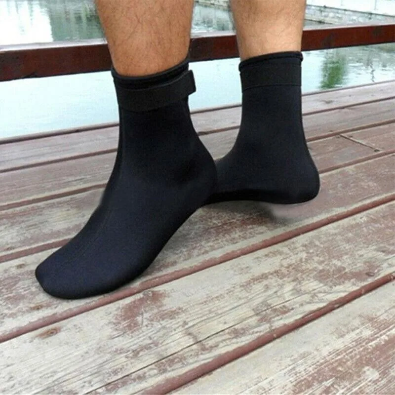 

3mm Men And Women Adult Diving Socks Waterproof Neoprene Surfing Water Snorkeling Beach Socks Nylon Non-slip And Sports E7Y3