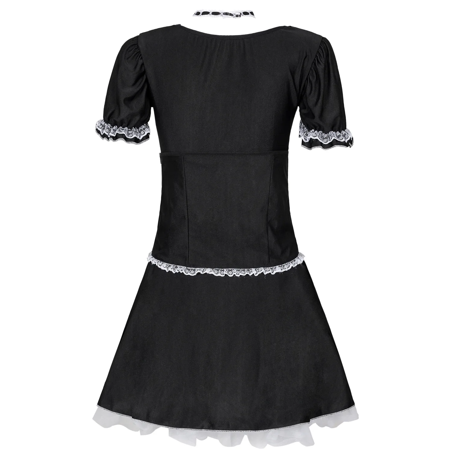 

Sexy Maid Cosplay Mini Dress Maid Service Suit Uniforms Temptation Halloween Costumes for Women