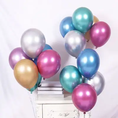 

SLMengGuo 12inch 2.8g Metal Latex Balloon Christmas Party Supplies New Year Decorated 2022 Balloons Birthday Party Decorations