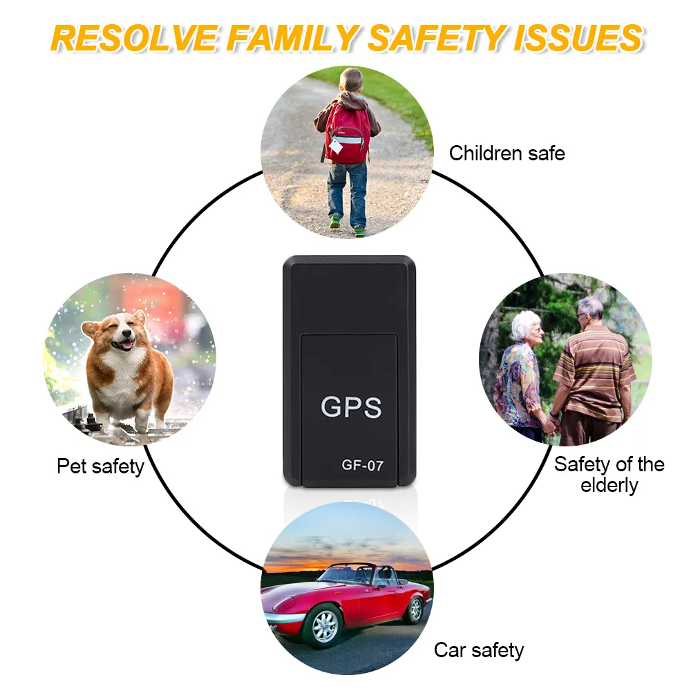Мини GF 07 GPS постоянный магнитный SOS устройства слежения для автомобиля