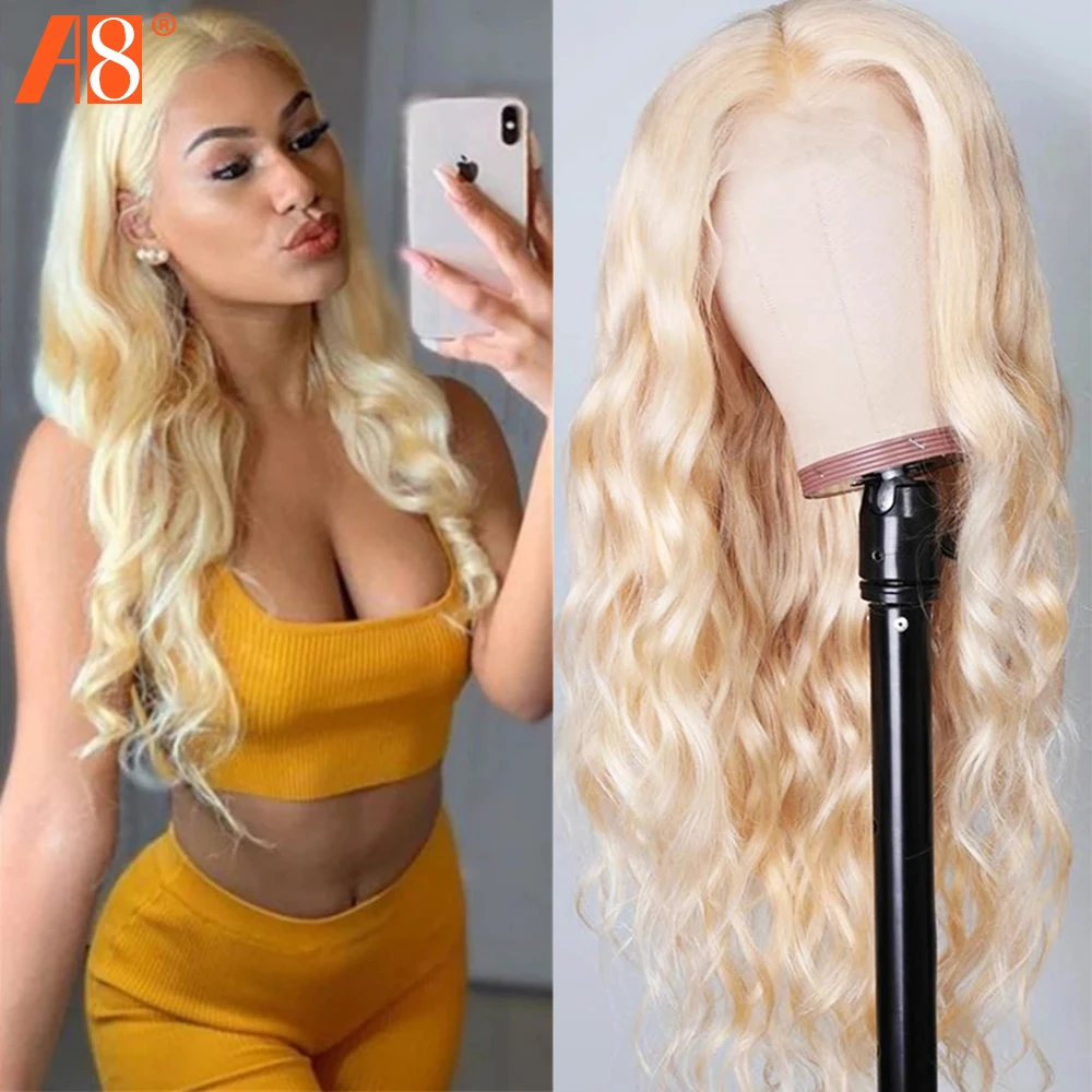 

Peruvian 613 Blonde 13x1 Lace Frontal Wigs Remy Body Wave Lace Front Wig Human Hair Wigs Prepluck With Baby Hair 150% For Women