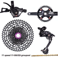 mtb 11 speed slr2 groupset shifter derailleur 323436t chainring gold chain 11 5052t cassette 11s group set for shimano sram