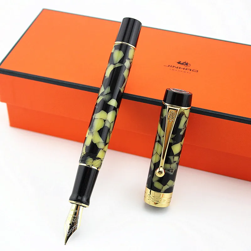 Jinhao 100 перьевая ручка Centennial полимерная чернильная Fine 0 6 мм Nib Конвертор