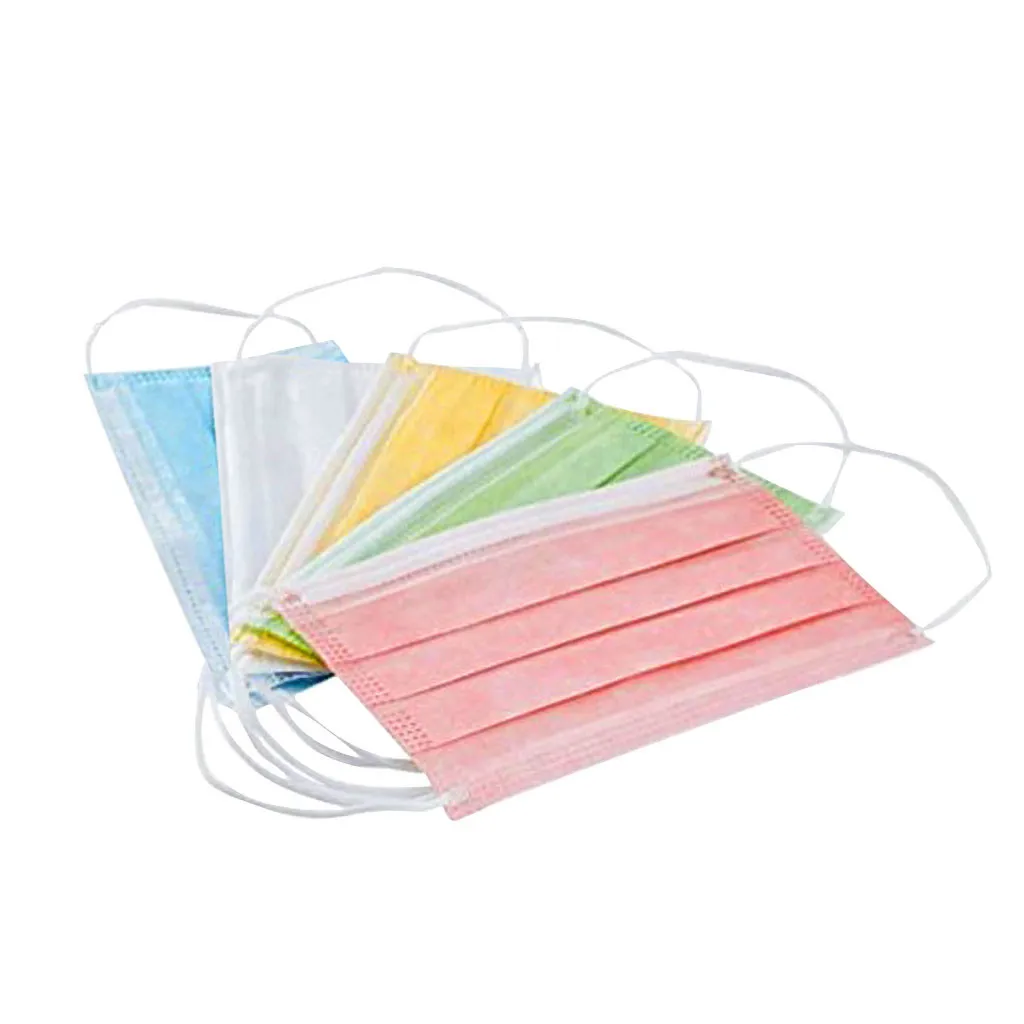 

10/20/30/50Pcs Kids Disposable Mask 3 Layer Child Filter Hygiene Thicken Children's Face Mouth Mask Earloop Fast Delievry