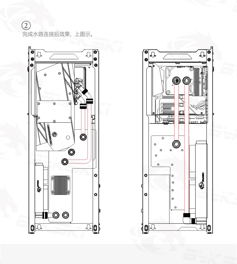 Bykski резервуар для воды для Phanteks 217XE чехол для компьютера, прозрачный водный диск, водяное охлаждение резервуар, RGV-PHA-217