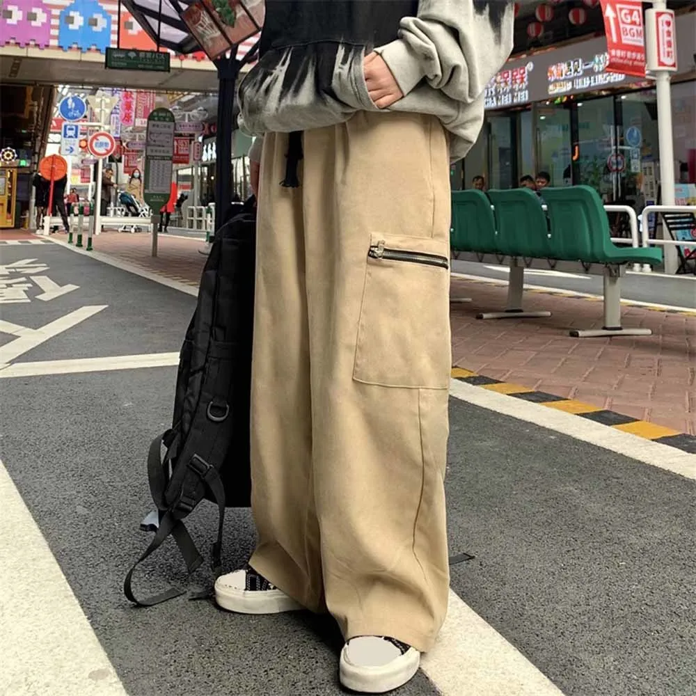 

Pants Women Drawstring women Korean Style Cargo All-match Leisure Daily Pocket Streetwear High Quality Female Solid