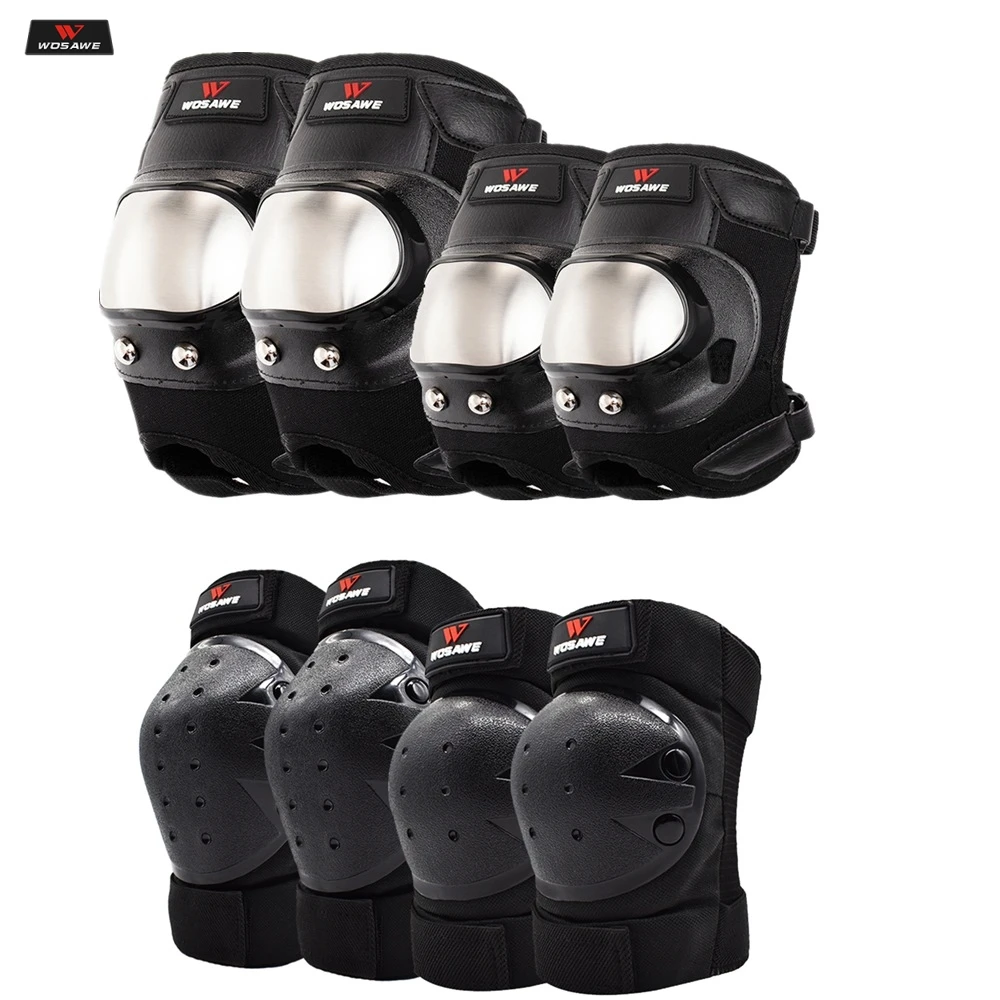 

WOSAWE Motocross Protective Knee Pads Elbow Pads Set Motorcycles OFF-ROAD Bicycle MTB Safety Protection Gear Riding Ebow Pads