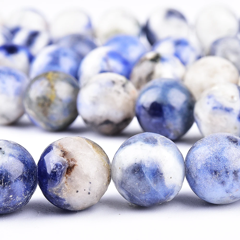 Asingeloo белые синие веновые бусины из натурального камня для самостоятельного