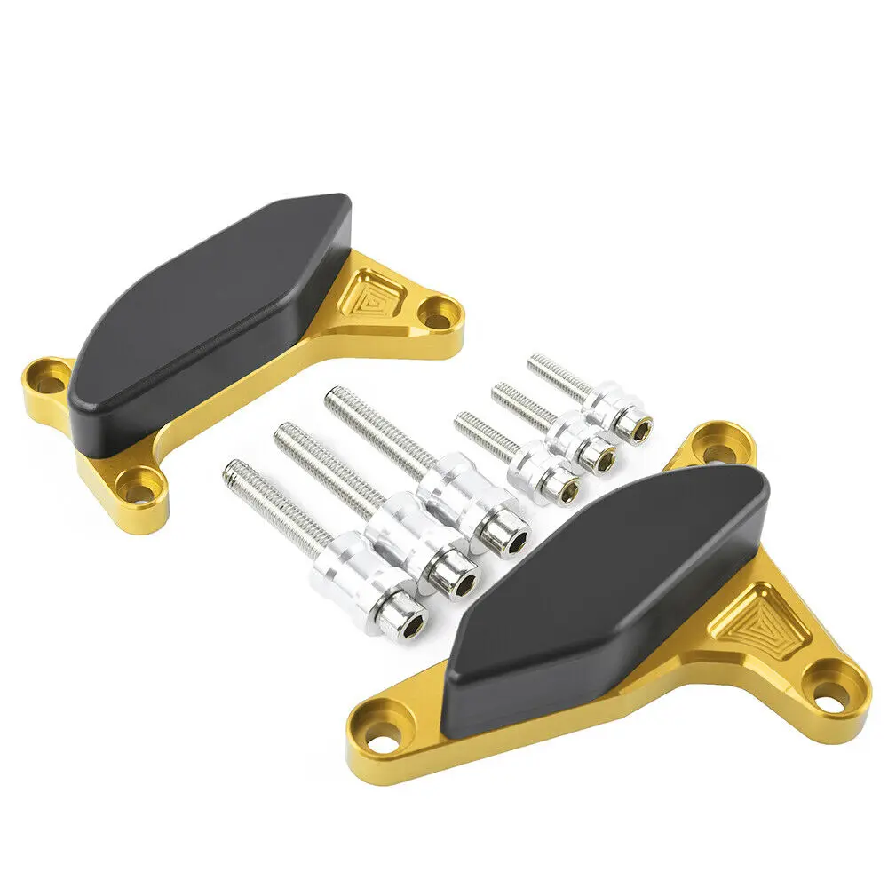 Gold Чехол для двигателя с ЧПУ для Yamaha FZ1 FZ8, защита от падения 2006-, 2012, 2010, 2008, 2006 - Цвет: Gold