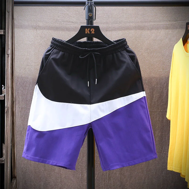 

BPP Summer Sports Shorts Breathable Cool Men's Trend Capris Basketball Running Beach Pants Loose Casual Capris 2021 NEW