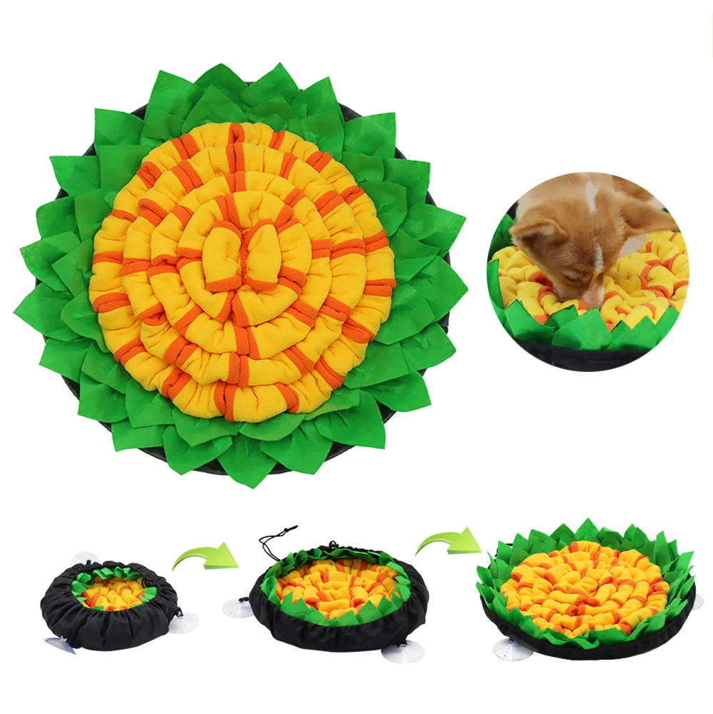 

Pet Dog Snuffle Mat Pet Leak Food Anti Choking Mat Cat Dog Training Blanket Nose Work Toy Pet Slowing Feeding Intelligence Mat