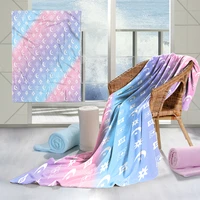 flannel blanket colorful quilt pink nordic bed simple 3d printing warm sofa childrens home textile throw tream hom fluffy