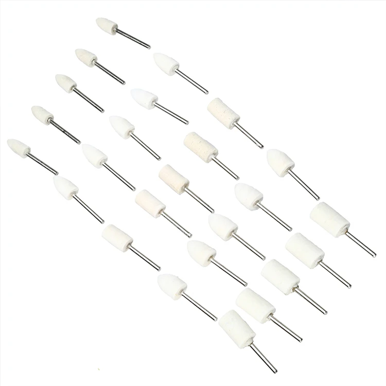 25 шт. Dremel аксессуары войлочная шерсть шлифовальный Полировочный диск колодки