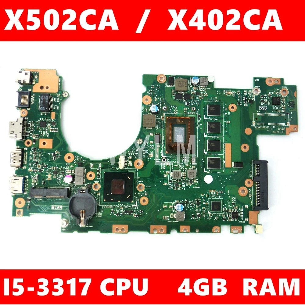 X502CA материнская плата I5 3317CPU 4 Гб Оперативная память для ASUS X502C X402C F402 X402CA