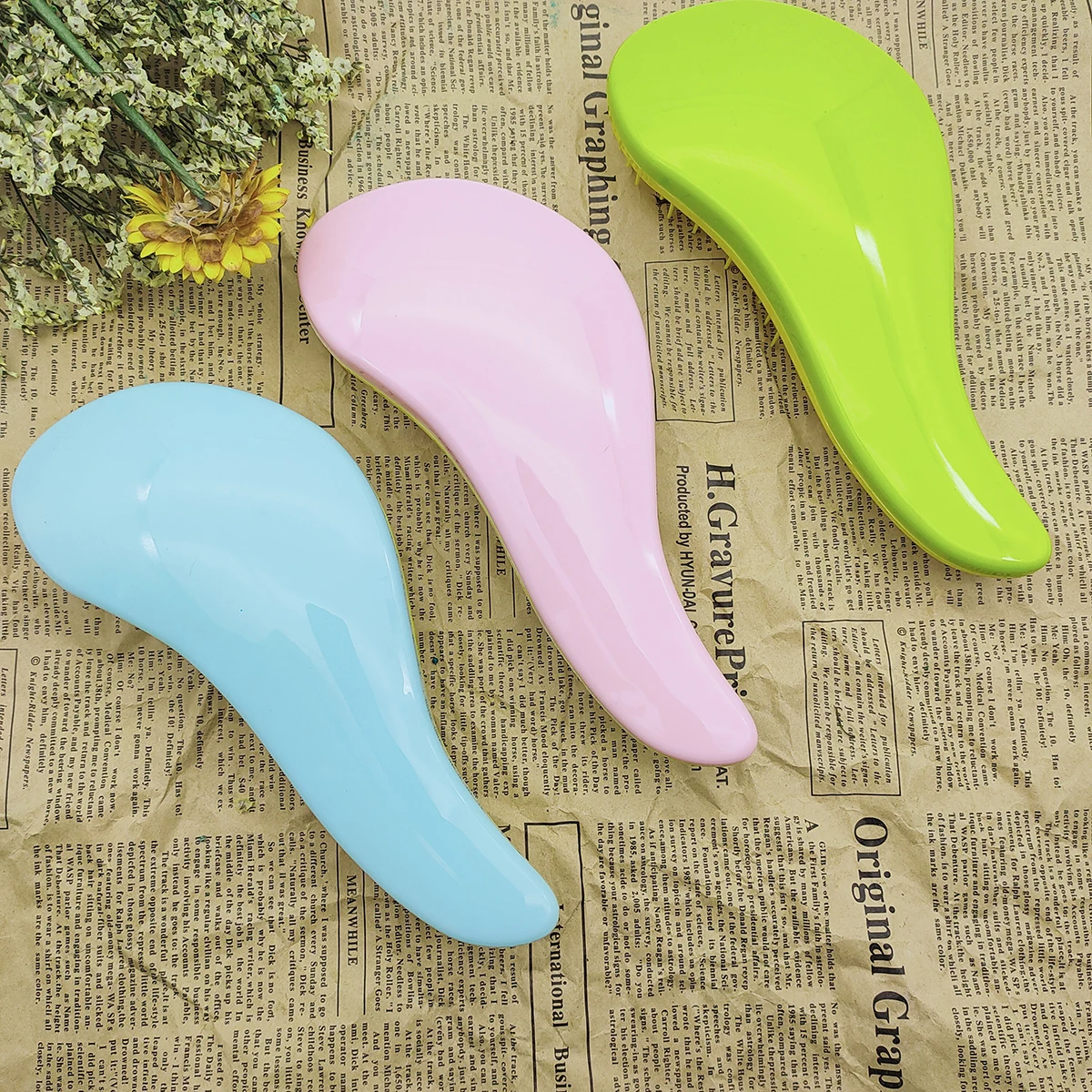 

DREWTI Hair Brush Combs Tangle Teezer Anti-static Dry ,Wet Salon Gentle Hairdressing Modeling Tool For Woman Beaut Custom Color