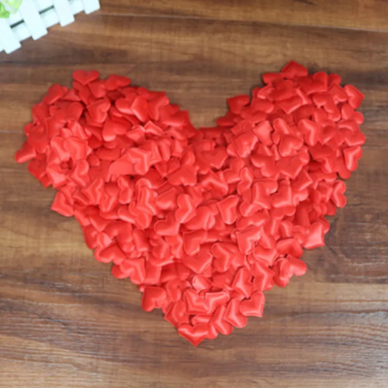 100 шт. украшение для свадьбы искусственные губка в форме сердца лепесток