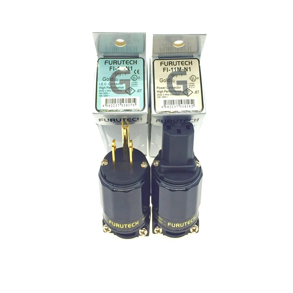 FURUTECH FI 11M N1 / 11 N1(G) Вилка усилителя мощности звуковых частот 24K позолоченный разъем