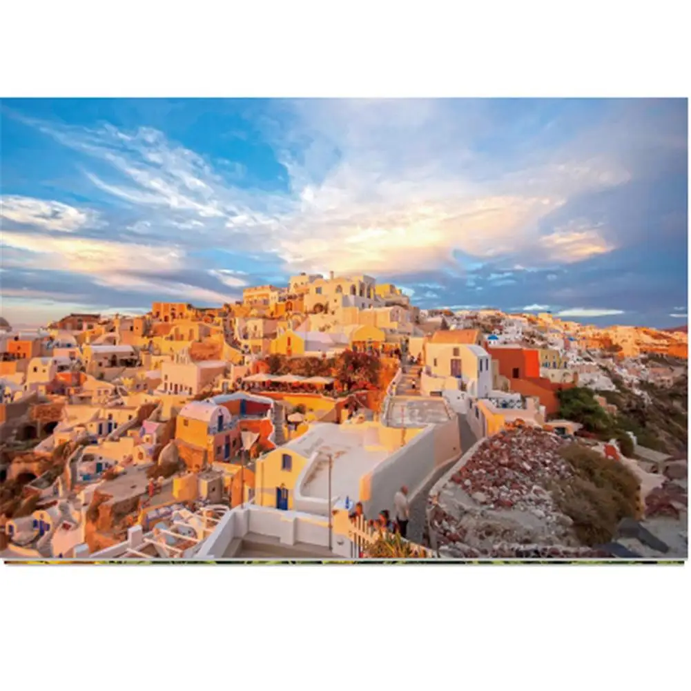 

DIY Wooden Puzzle Adults 1000 Pieces Wood Puzzle Landscape Jigsaw Puzzle Children's Educational Toys Gifts