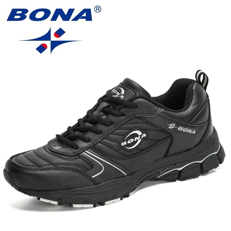 

BONA 2020 New Designers Action Leather Krasovki Lace Up Luxury Brand Street Leisure Sneaker Men Walking Footwear Chaussure Homme