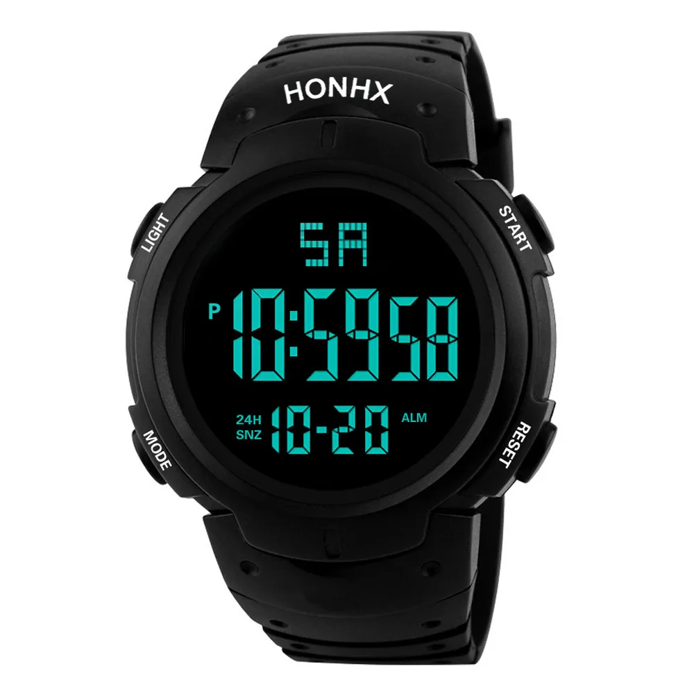 

#40 Fashion Men's Led Camping Out Digital Quartz Military Luxury Sport Date Watch Montre En Bois Montre De Marque