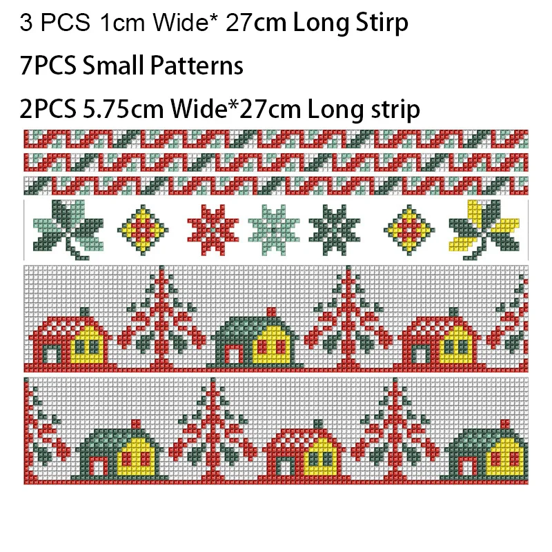 

DIY Strip Pattern Diamond Embroidery 5D Diamond Painting Accessories Diy 5d Full Square Drill Sticker Double Sided DIY Decor