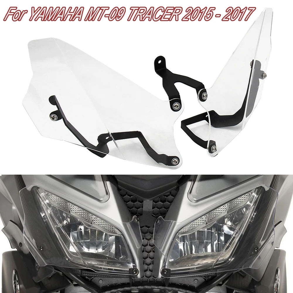 

2015 -2017 For YAMAHA MT09 MT 09 TRACER New Headlight Guard Protector Screen Lens Cover Motorcycle Accessories