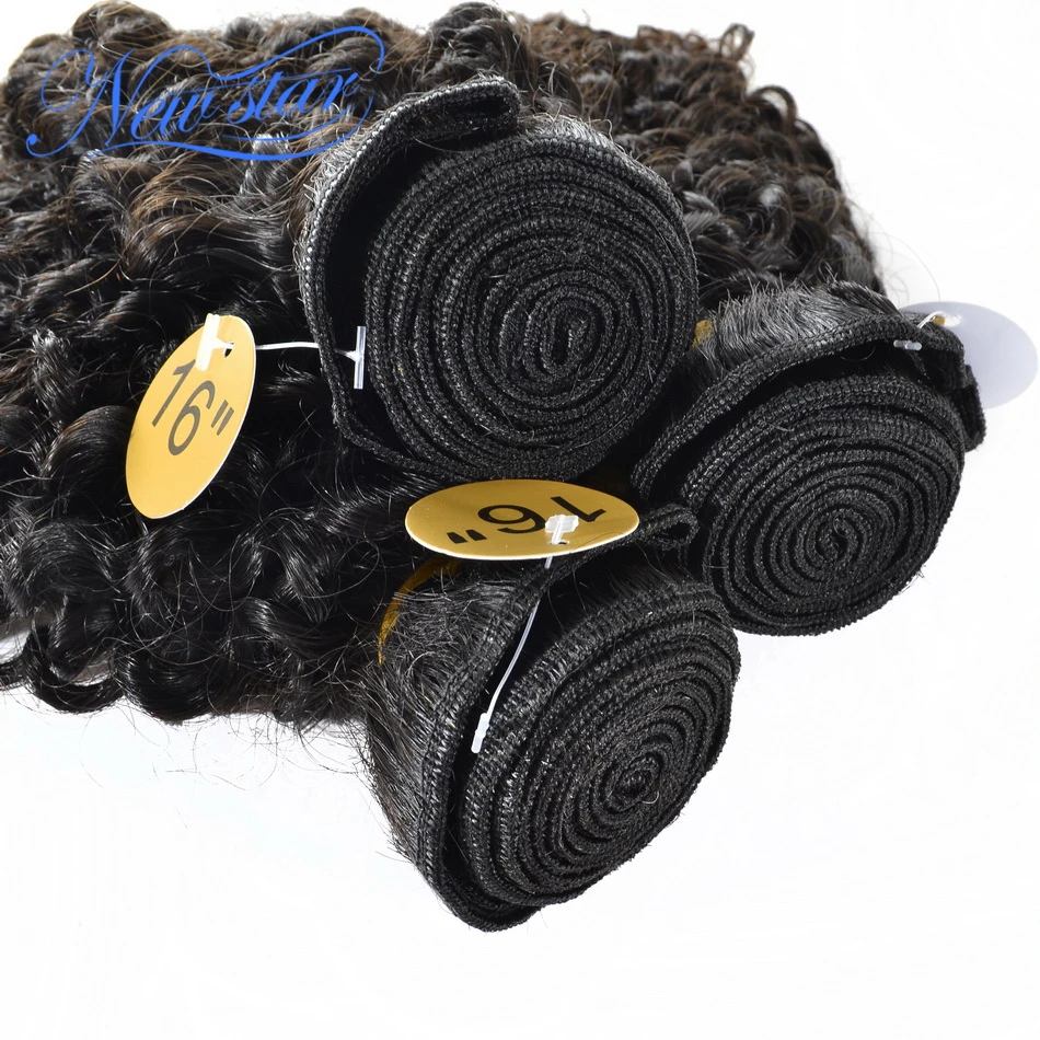 Новые бразильские кудрявые афро волосы для наращивания 3 шт. уток 100% натуральные