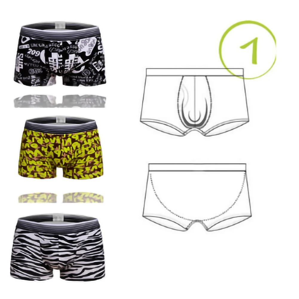 

Sexy Underpants Male Underwear Shorts Trunk Men Unique Design Breathable Cotton Boxer Soft Underwear