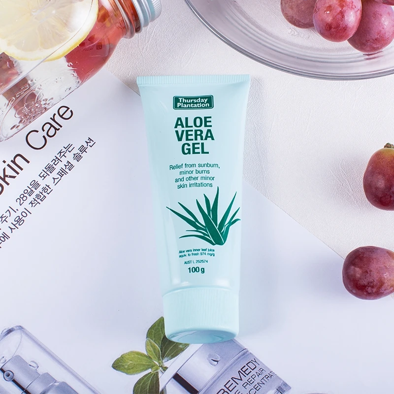 Четверг Aloe Vera Gel 100 г натуральный увлажняющий крем уход для небольших солнечных