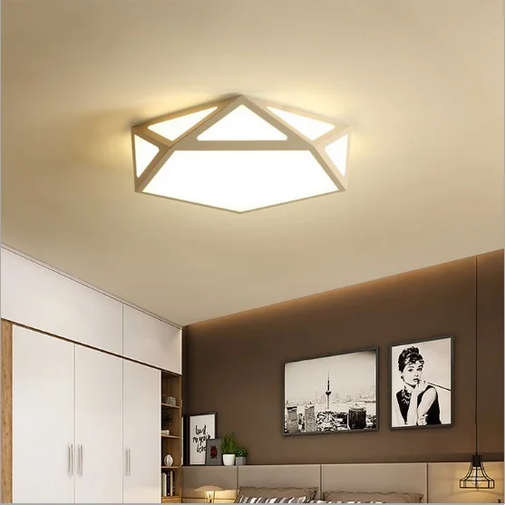 New LED ceiling lamp bedroom lamp simple modern warm romantic creative personality diamond hollow led ceiling lamp