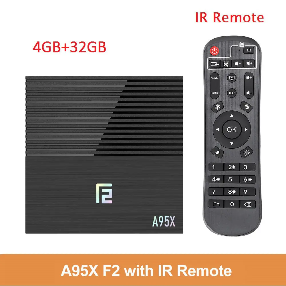 4G32G A95x F2 Android 9,0 Smart tv Box 4 Гб ОЗУ 64 Гб ПЗУ Amlogic S905 двойной Wifi 4K Google Store Youtube PK X96 MAX медиаплеер 4G32G - Цвет: 4G32G