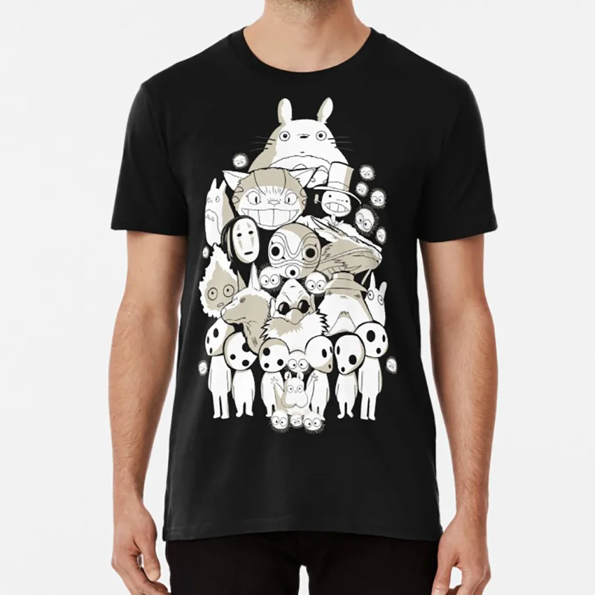 Футболка с надписью Мой сосед друзья | Мужская одежда