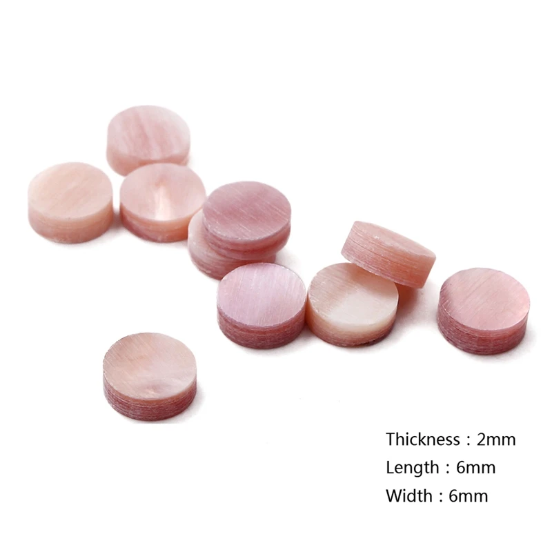 10 шт. ушка металлический корпус для гитары бас гитара укулеле шеи маркеры Dot 6 мм